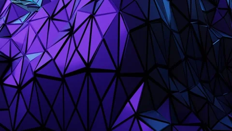 Triangular abstract background. 3D looping animation Stock Footage 266266995