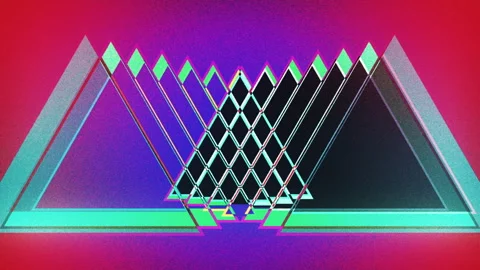 Triangular animation Stock Footage 296387469