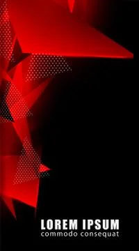 Triangular background. Abstract composition of 3D triangles. Modern geometric Stock Illustration