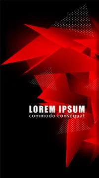 Triangular background. Abstract composition of 3D triangles. Modern geometric Stock Illustration