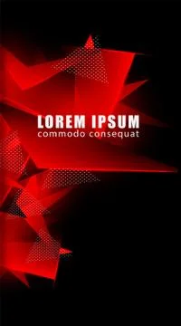 Triangular background. Abstract composition of 3D triangles. Modern geometric Illustrazione stock