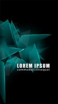 Triangular background. Abstract composition of 3D triangles. The geometric ba 스톡 일러스트