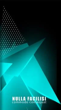 Triangular background. Abstract composition of 3D triangles. The geometric ba Stock Illustration