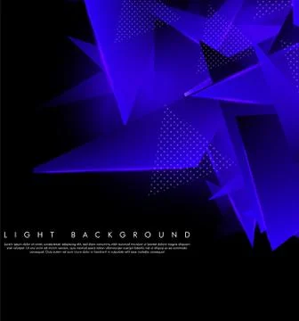 Triangular background. Abstract composition of 3D triangles. The geometric ba Ilustração Stock