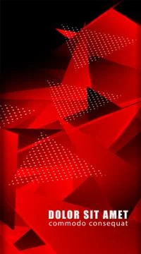 Triangular background. Abstract composition of 3D triangles. Modern geometric Stock Illustration
