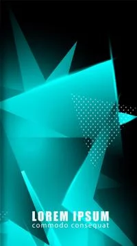 Triangular background. Abstract composition of 3D triangles. The geometric ba Stock Illustration