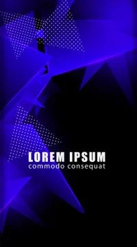 Triangular background. Abstract composition of 3D triangles. The geometric ba Illustrazione stock