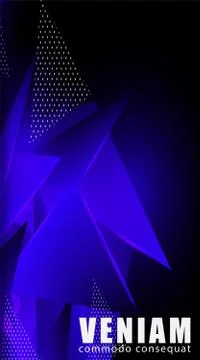 Triangular background. Abstract composition of 3D triangles. The geometric ba Illustrazione stock