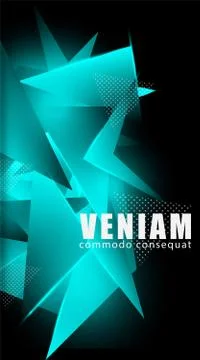 Triangular background. Abstract composition of 3D triangles. The geometric ba Stock Illustration