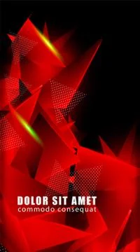 Triangular background. Abstract composition of 3D triangles. Modern geometric Illustrazione stock