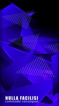 Triangular background. Abstract composition of 3D triangles. The geometric ba Stock Illustration