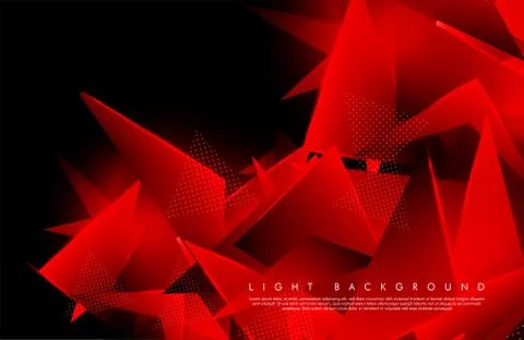 Triangular background. Abstract composition of 3D triangles. Modern geometric Ilustração Stock