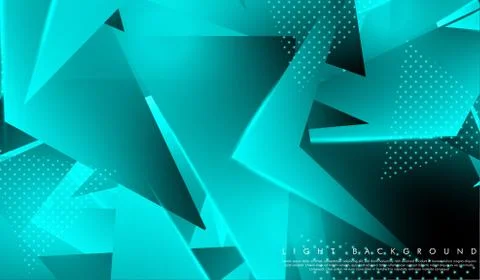 Triangular background. Abstract composition of 3D triangles. The geometric ba Stock Illustration