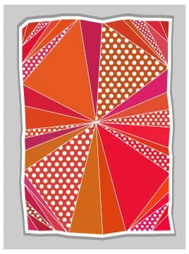 Triangular background. Colorful. Isolated Stock Illustration