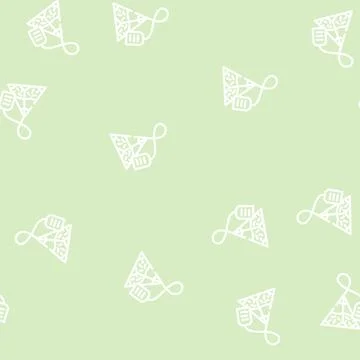 Triangular bag tea line vector seamless pattern Stockillustratie