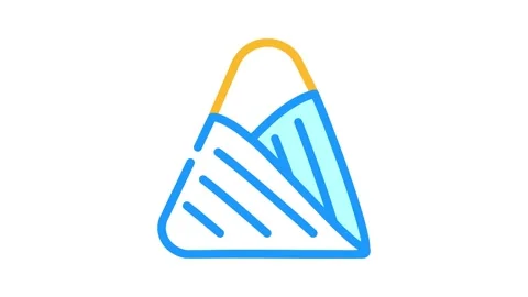 Triangular bandage first aid color icon animation Vídeos de archivo 327272323