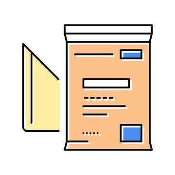 Triangular bandage first aid color icon vector illustration Stock Illustration