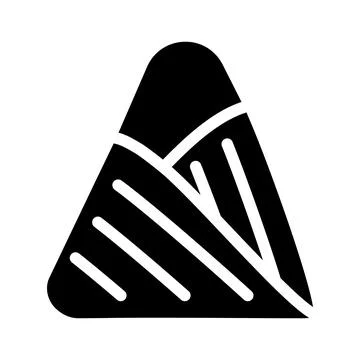 Triangular bandage first aid glyph icon vector illustration Stock Illustration