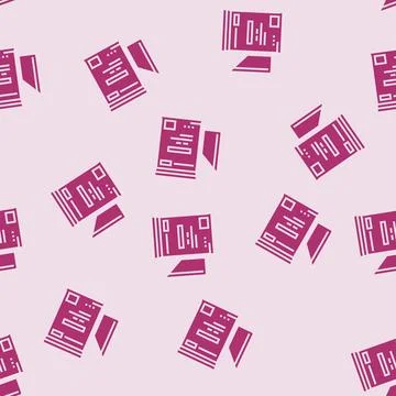 Triangular bandage first aid glyph seamless pattern Stock Illustration