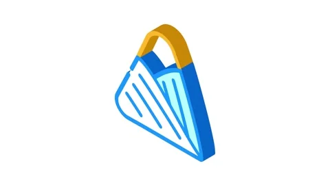 Triangular bandage first aid isometric icon animation Vídeos de archivo 327295097