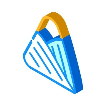 Triangular bandage first aid isometric icon vector illustration Stock Illustration