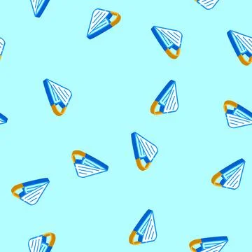 Triangular bandage first aid isometric icon seamless pattern Stock Illustration