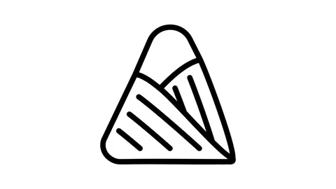 Triangular bandage first aid line icon animation Stock Footage 326766606