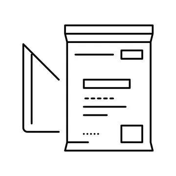 Triangular bandage first aid line icon vector illustration Stock Illustration