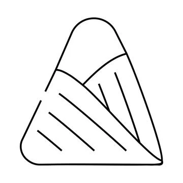 Triangular bandage first aid line icon vector illustration 스톡 일러스트