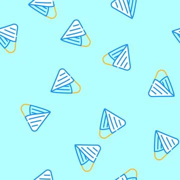 Triangular bandage first aid vector seamless pattern Stock Illustration