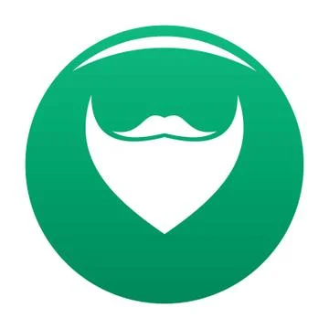 Triangular beard icon green イラスト素材