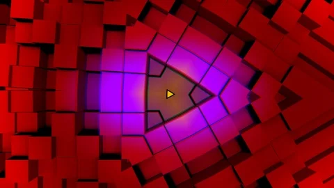 Triangular block 3D background in red and purple Stock Footage 104620369