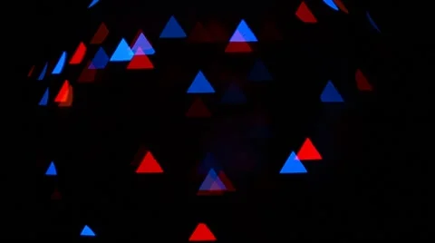 Triangular bokeh blinking lights background. Stock Footage 45082844