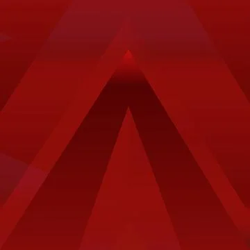 Triangular bright red gradient shapes in perspective. Foto stock
