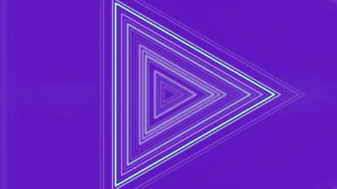 Triangular burning stripes in bright neon color. 3d rendering loop animation 4K Stock Footage 266789402