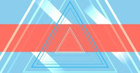 Triangular business and finance technology corporate meeting presentation a.. Illustrazione stock