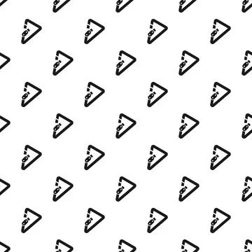 Triangular carabiner pattern seamless vector Illustrazione stock