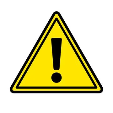 Triangular caution sign. Warning sign. Danger exclamation icon. Vector. Stock Illustration
