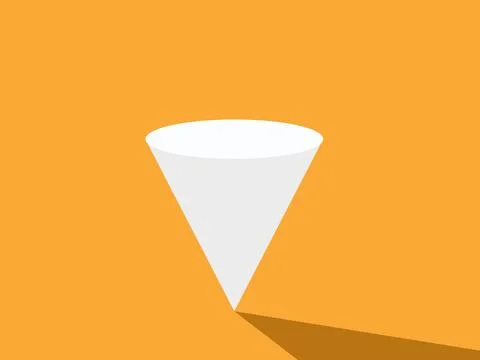 Triangular cone balance, business concept Stockillustratie