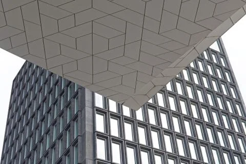 Triangular Contemporary Architecture 스톡 사진
