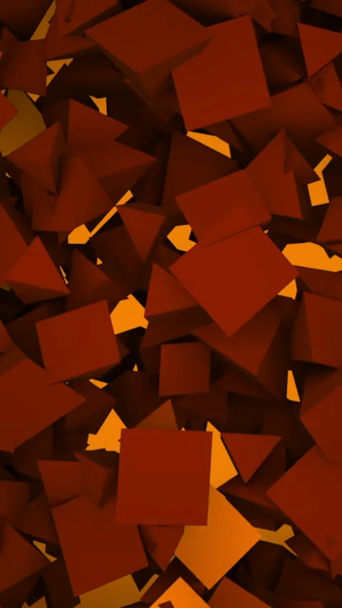 Triangular Copper Pieces In Cluster, Cluster Of Angular Copper Fragments Video stock 324863691