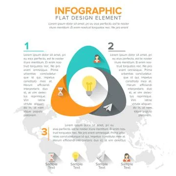 Triangular diagram, chart. Triangle with 3 steps, options, parts. Triangle de Illustrazione stock