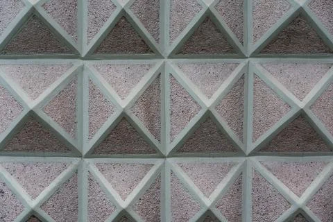 Triangular drawing of the building facade. Pyramid facade. Background triangl Stock Photos