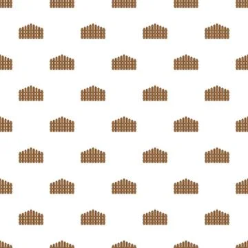 Triangular fence pattern seamless Stock Illustration