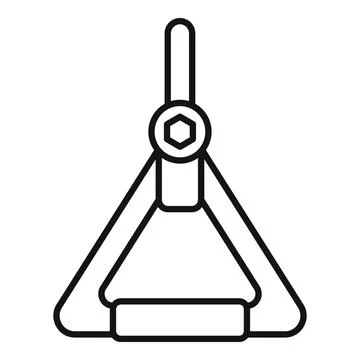 Triangular fitness handle for strength training and exercise イラスト素材