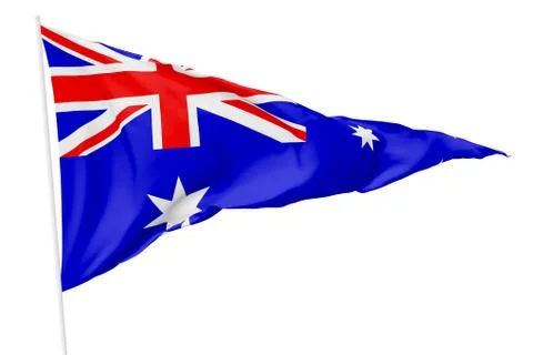 Triangular flag of Australia 스톡 일러스트