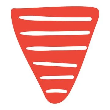 Triangular flag, bunting isolated Ilustração Stock