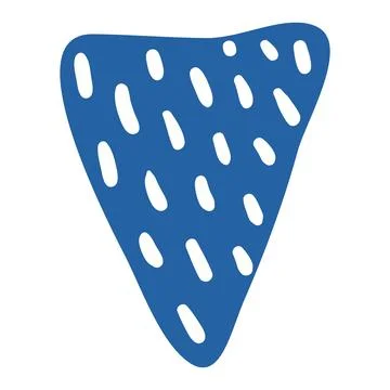 Triangular flag, bunting isolated 库存插图