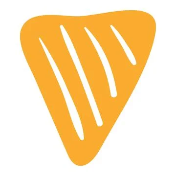 Triangular flag, bunting isolated 库存插图