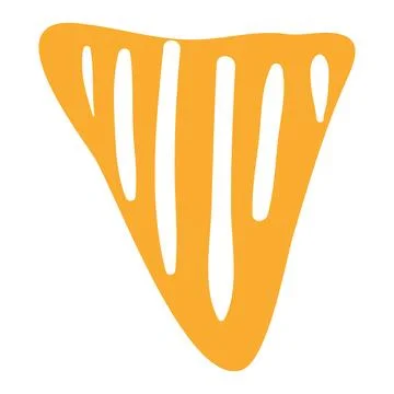 Triangular flag, bunting isolated 库存插图